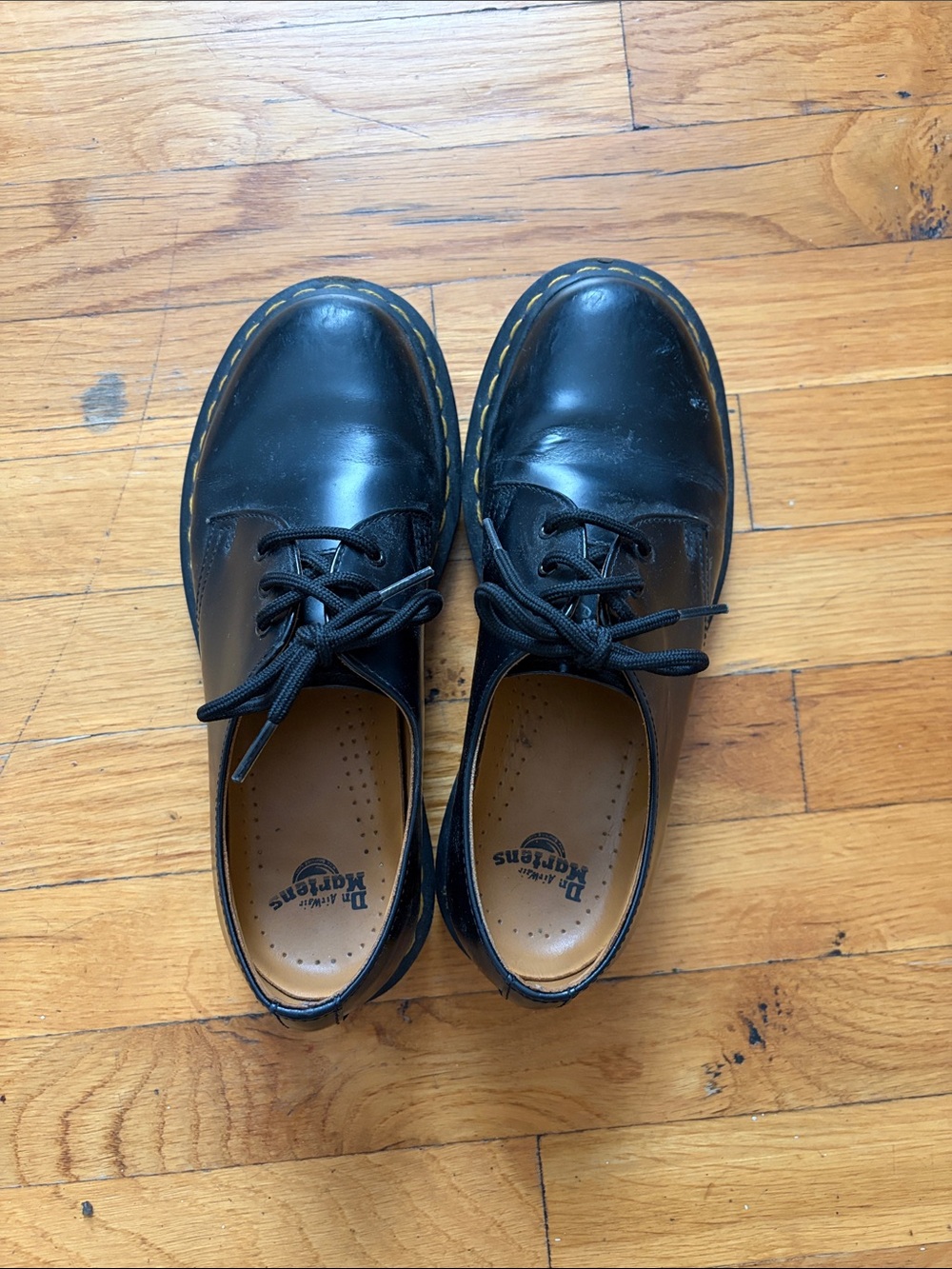 Dr. Martens Men's Black 3-Eye Oxford Shoes
